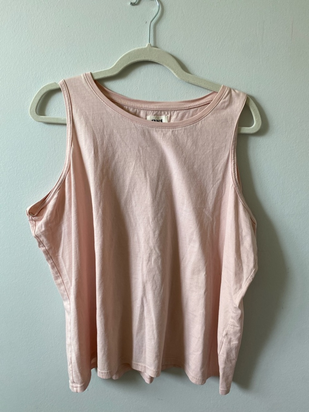 PACT 100% Organic Cotton Light Pink Sleeveless Cotton Tank XXL